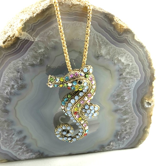 💥SOLD💥 on eBay Betsey Johnson Seahorse Necklace - Picture 7 of 8